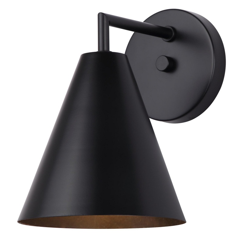 Canarm IOL579BK Emeri One Light Outdoor Wall Mount Matte Black