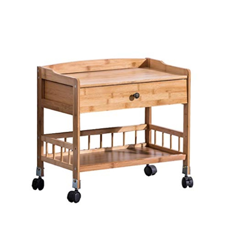 Comodini Bamboo Comodino con cassetto dell’organizzatore Governo di immagazzinaggio Modo Mini scrittorio della Tabella da Letto Comodino con puleggia Mobili Creativo Comodini Letto