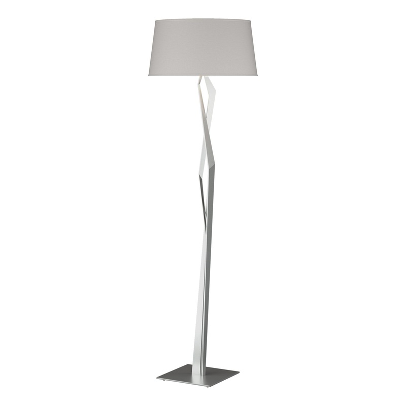 Facet Floor Lamp Vintage Platinum Flax Shade (SE)
