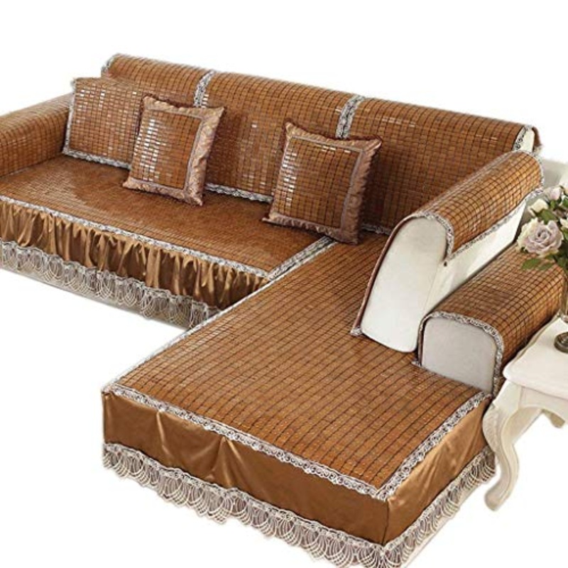HKX Tappetino di bamb Pieghevole Cuscino per Divano Estate Mahjong Mat Famiglia Tatami Mat Tappetino Yoga Antiscivolo Morbido e Confortevole (Colore: Marrone, Dimensioni: 70 * 120 cm)