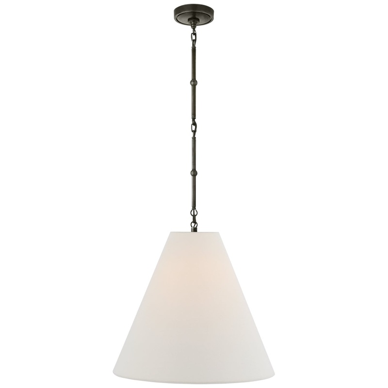 One Light Hanging Lantern from the Goodman Collection in Bronze Finish by Visual Comfort Signature