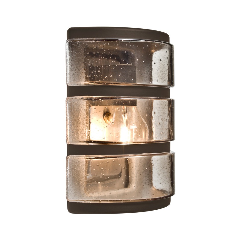 One Light Outdoor Wall Sconce from the Costaluz Aqua Collection in Bronze Finish by Besa