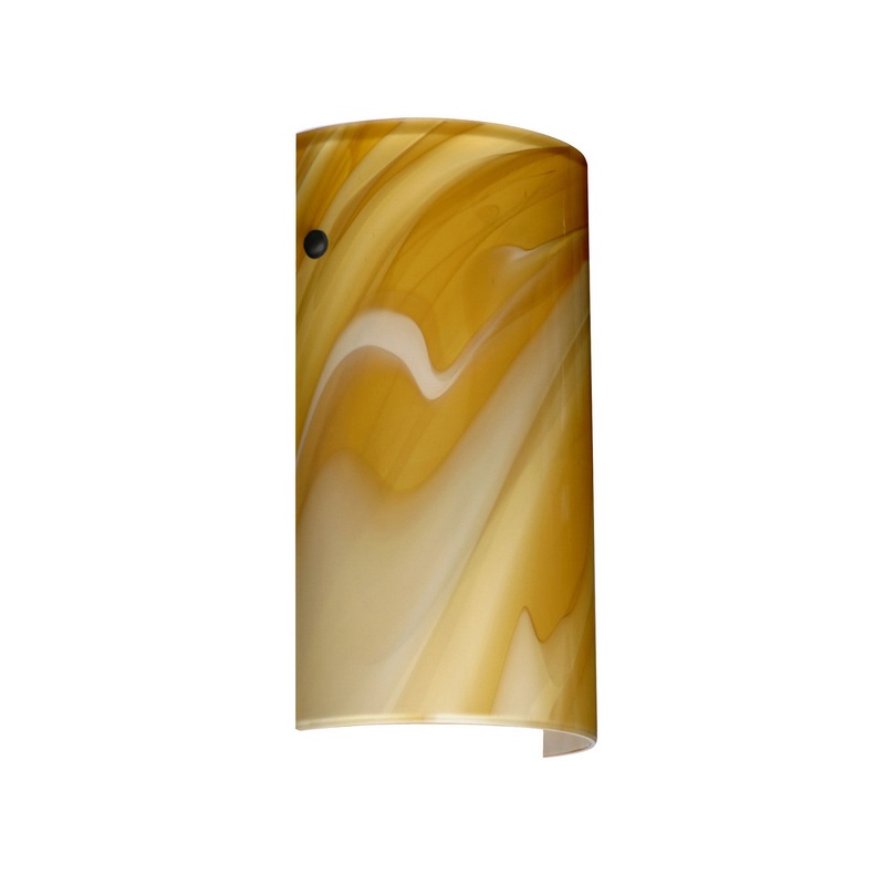 One Light Wall Sconce from the Tamburo Collection in Black Finish by Besa