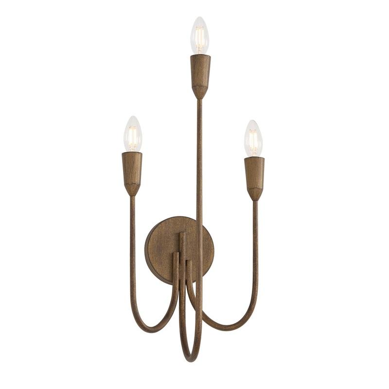 Three Light Wall Sconce from the Marley Collection in Mystic Bronze Finish by Capital Lighting