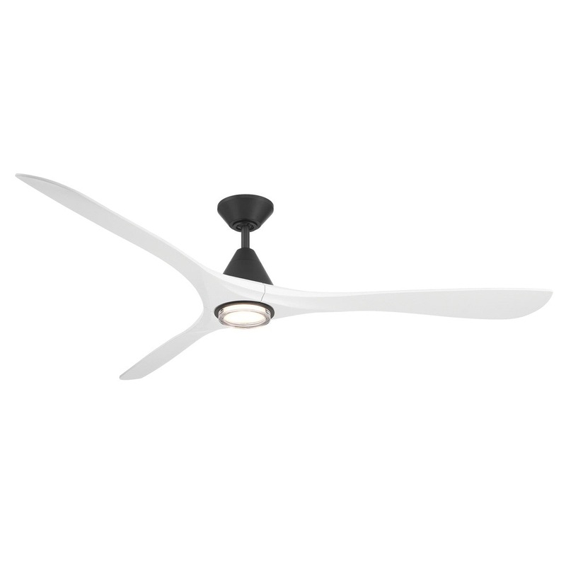 72″Ceiling Fan from the Carve Collection in Matte Black/Matte White Finish by Modern Forms Fans