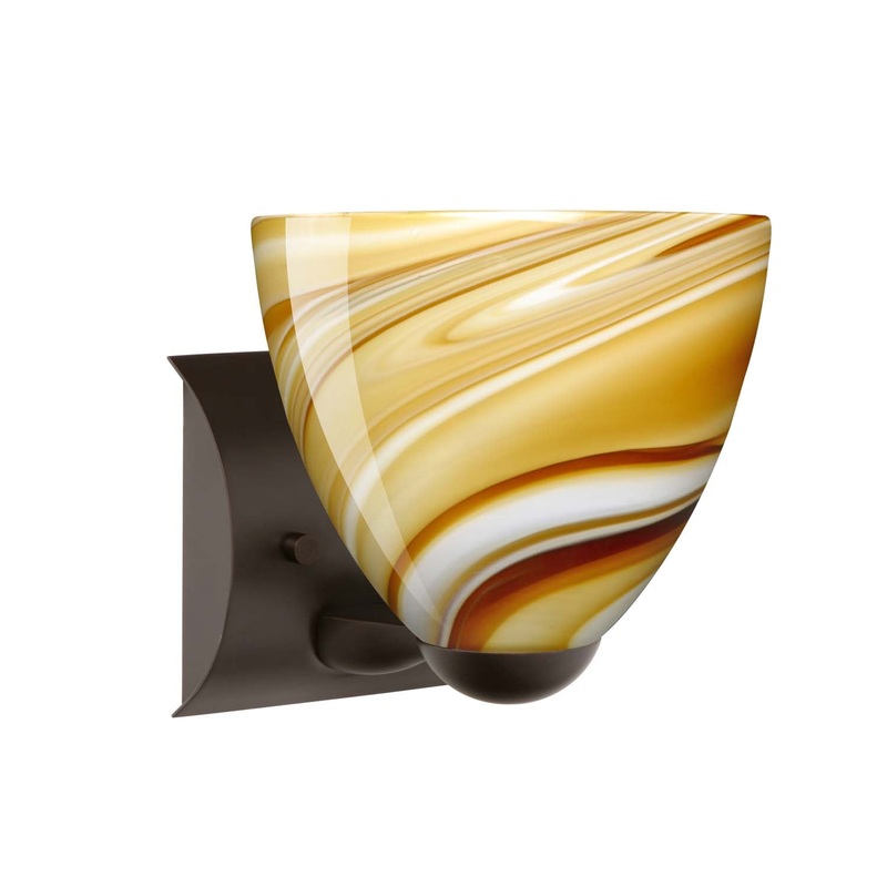 Besa 1WZ-7572HN-BR Sasha One Light Wall Sconce Bronze (Discontinued)