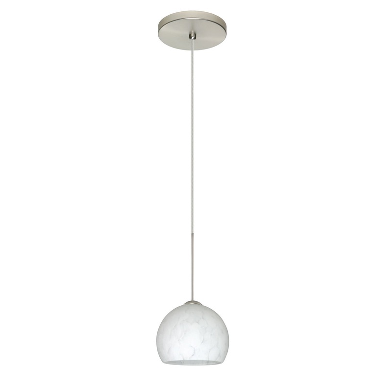 Besa 1XT-565819-SN Palla One Light Pendant Satin Nickel
