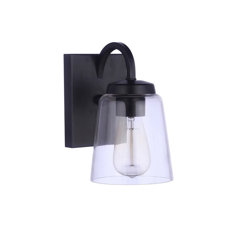 Craftmade 16306FB1 Elsa One Light Wall Sconce Flat Black