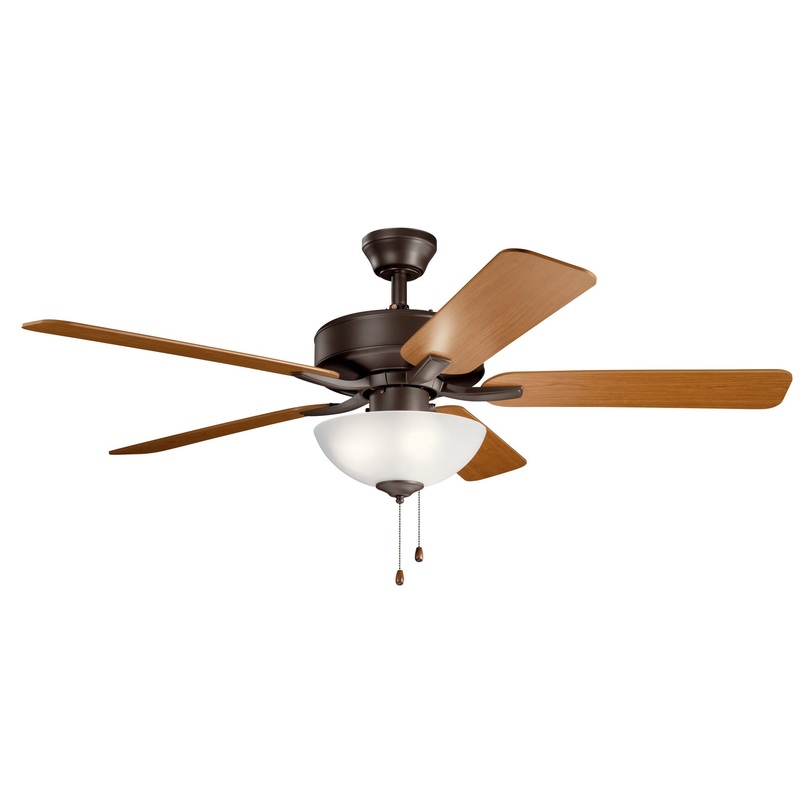 Kichler 330017SNB 52″ Ceiling Fan, Satin Natural Bronze
