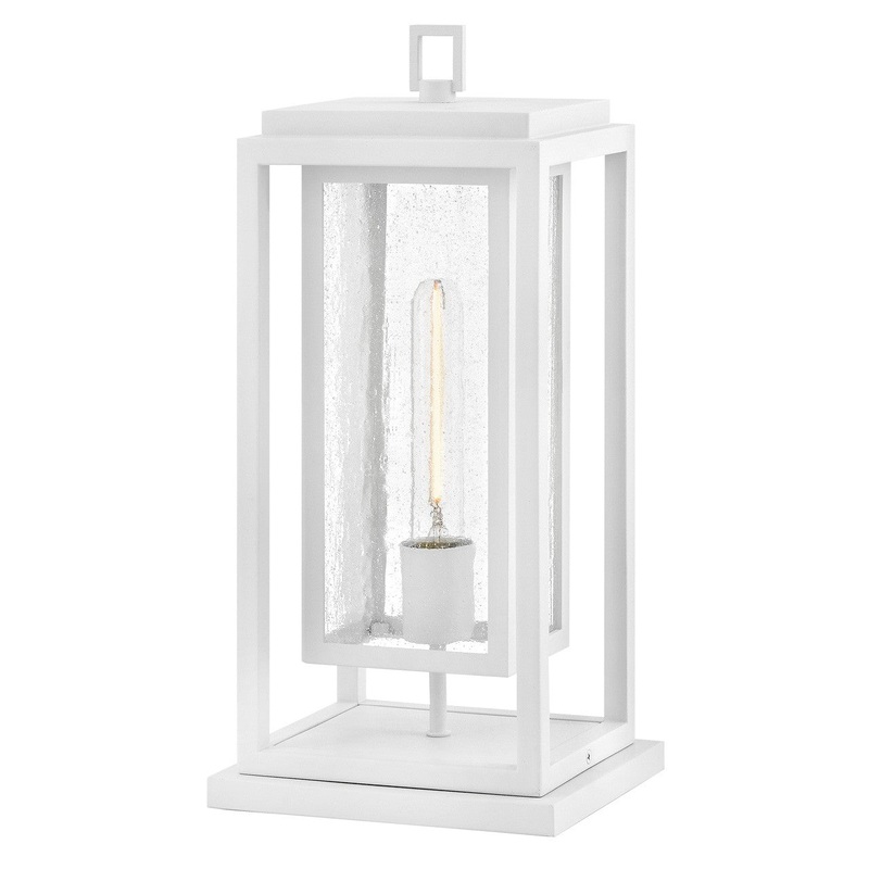 LED Pier Mount from the Republic Collection in Textured White Finish by Hinkley