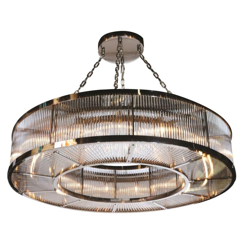 Lighting Rod 8-Light Chandelier Chrome