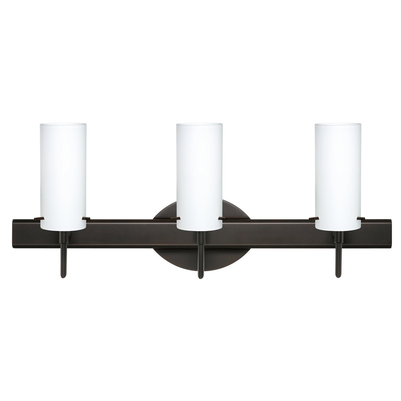 Three Light Wall Sconce from the Copa Collection in Bronze Finish by Besa