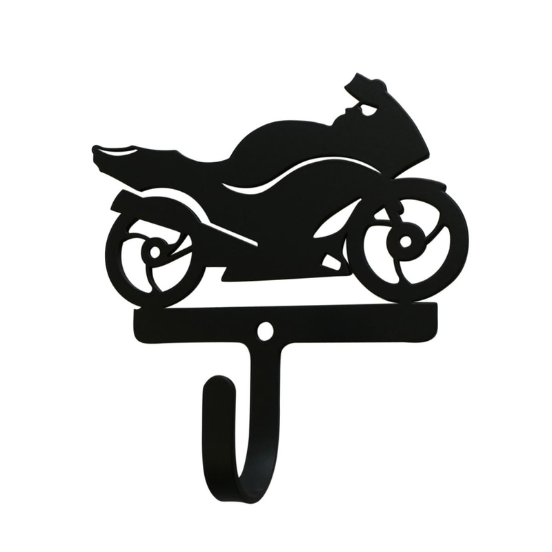 Village Wrought Iron WH-318-S Motorcycle Wall Hook Small