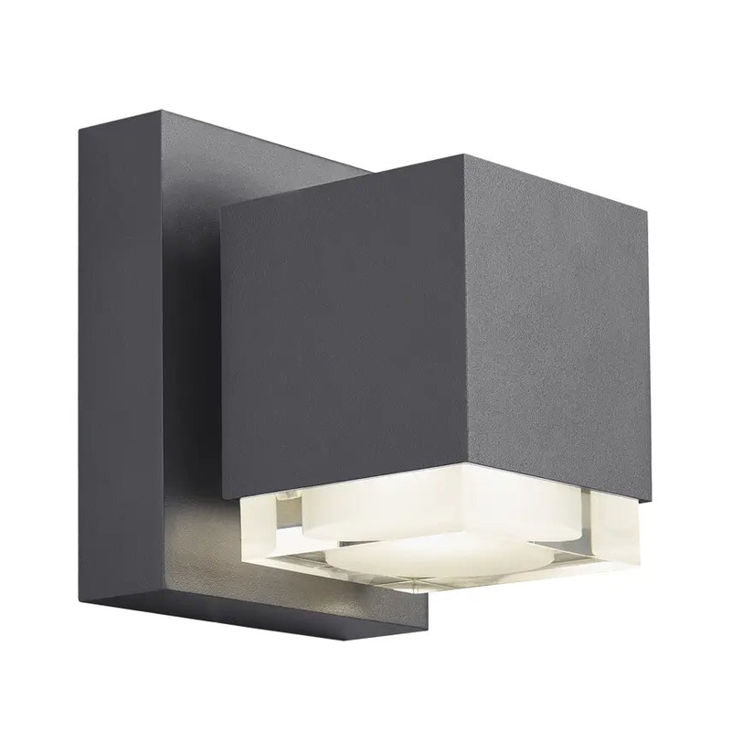 Voto 6 Outdoor Wall Downlight Charcoal Surge Protection