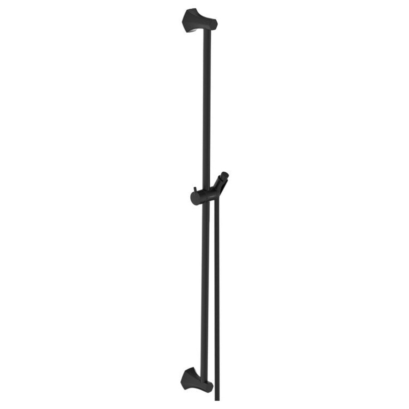 Wall Bar Locarno Matte Black 36 Inch Includes Wall Bar Handshower Hose Slider Metal