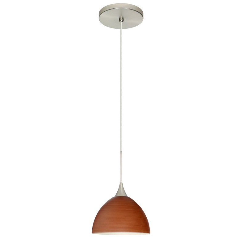 Besa 1XT-4679CH-SN Brella One Light Pendant Satin Nickel