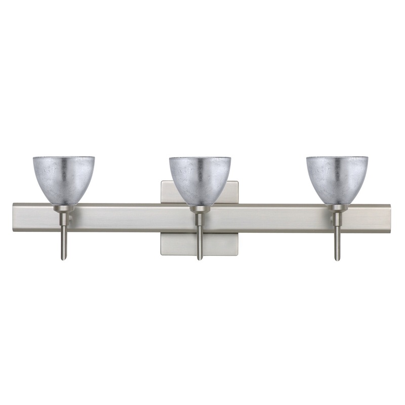 Besa 3SW-1758SF-SN-SQ Divi Three Light Wall Sconce Satin Nickel