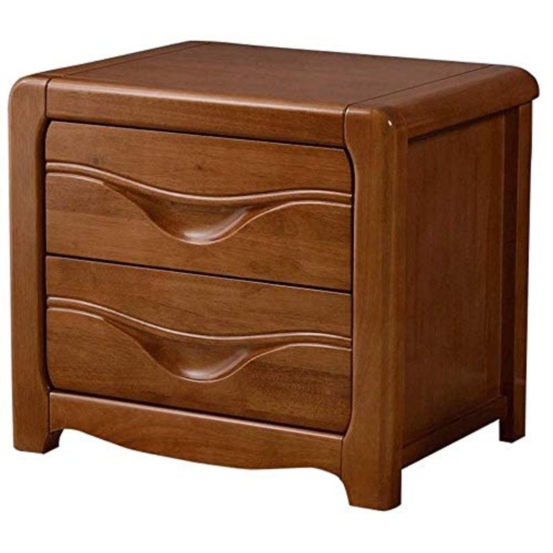 HYY-YY Legno Solido Comodino Cinese Moderna Camera da Letto Principale Locker, Materiale: Legno, Colore: Colore Noce.