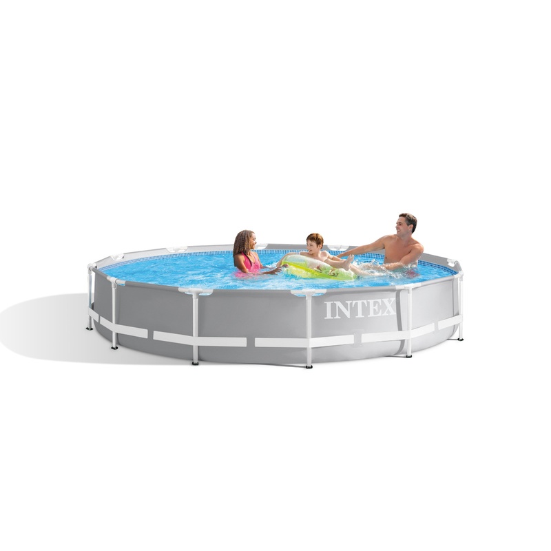 Intex PRISM 12′ Metal Frame Above Ground Pool – 366cm x 76cm 26712