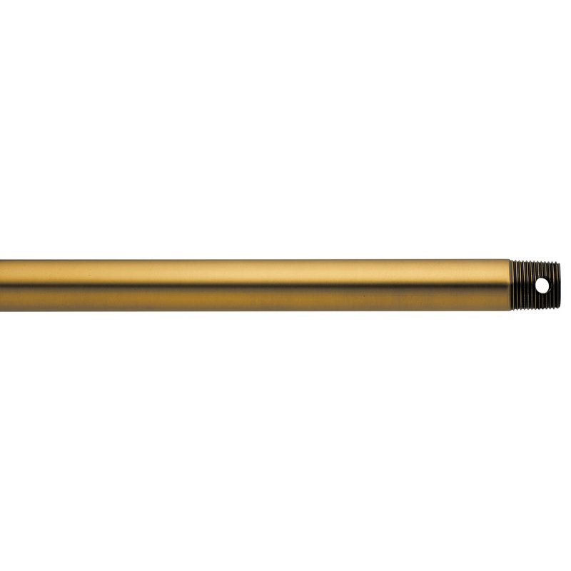 Kichler 360004BAB Fan Down Rod, Burnished Antique Brass