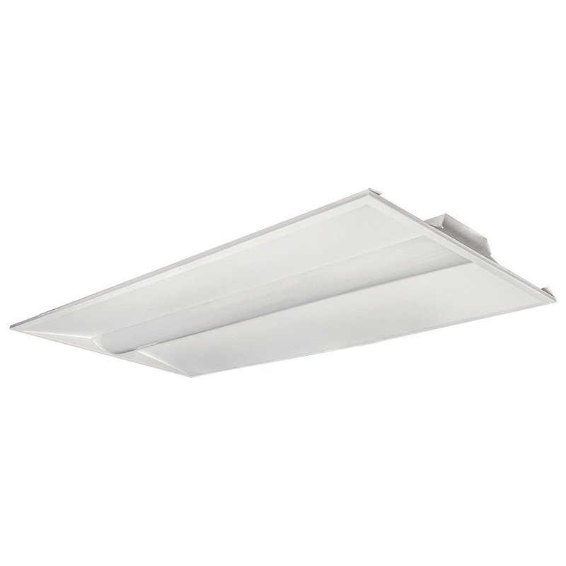 LED Single Basket Troffer in White Finish by Nuvo Lighting