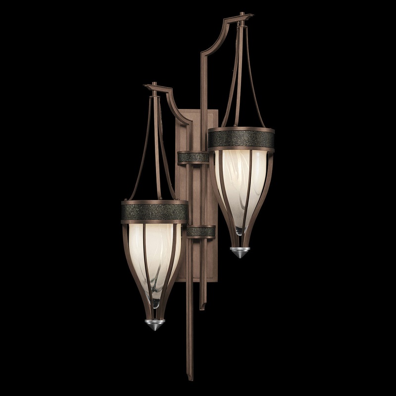 Mirage 41.5″H Sconce Bronze/Nickel/Black Knight