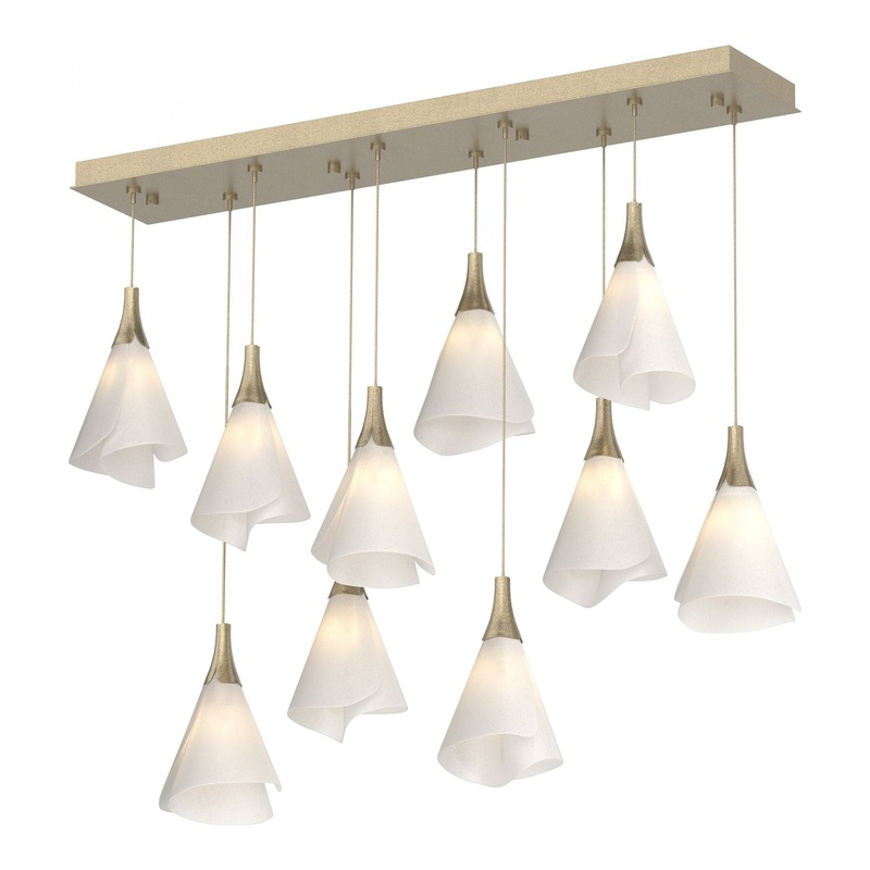 Mobius 10-Light Pendant Soft Gold