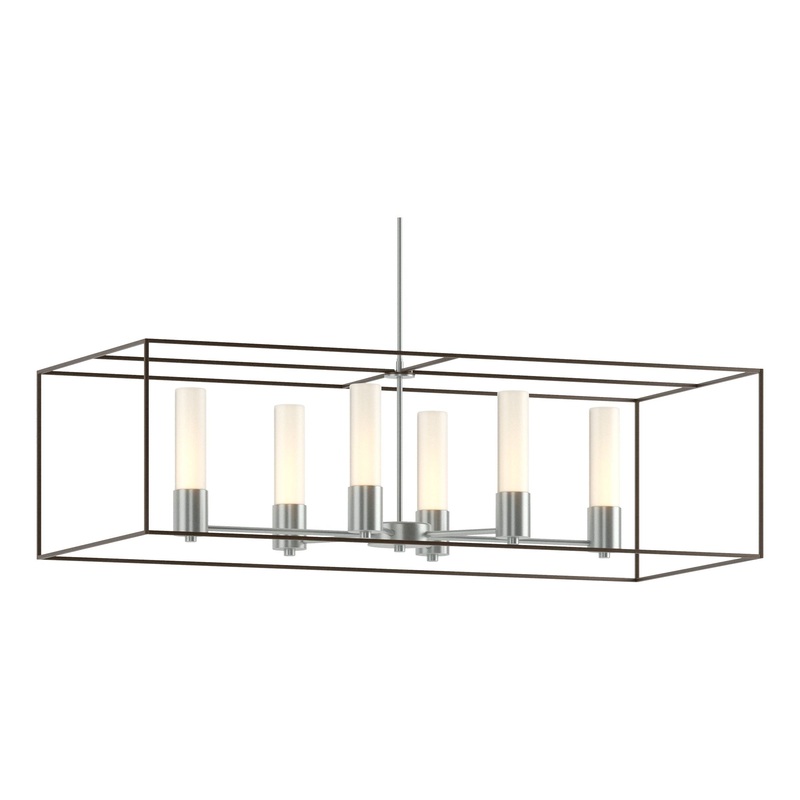 Portico Pendant Vintage Platinum Bronze Opal Glass (GG)