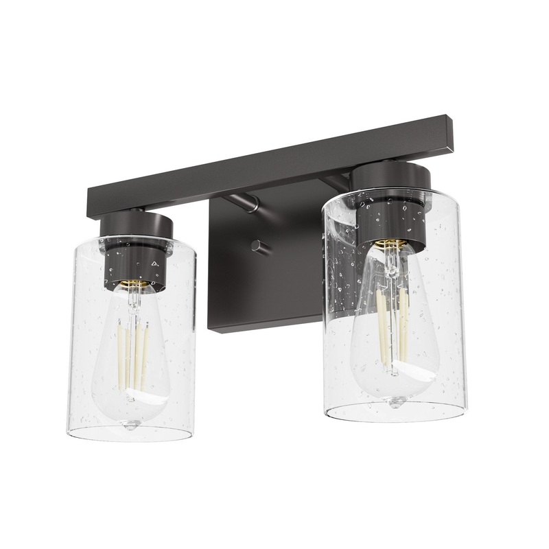 Two Light Vanity from the Hartland Collection in Noble Bronze Finish by Hunter