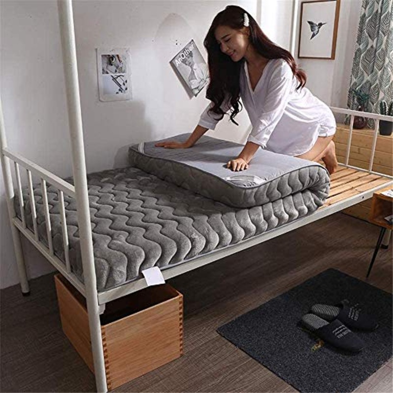 Z&HA Materasso Pieghevole per Dormitorio Studentesco, Materasso Futon in Memory Foam, Materasso Futon,b,70.9″X79″