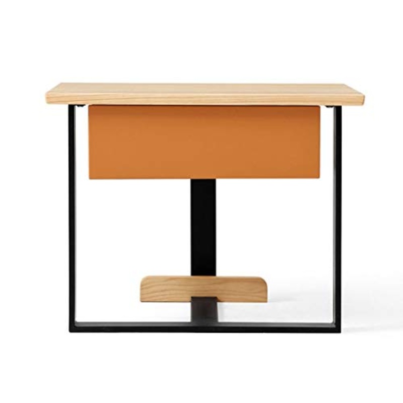 Arredamento Com e cassettiere Solido Tavolo in Legno Comodino Decorato Salotto tavolino Governo del cassetto Lato Piedi di stoccaggio Hardware (Color : Brown, Size : 56 * 40 * 42cm)
