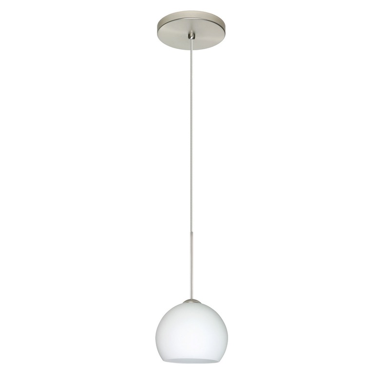 Besa 1XT-565807-LED-SN Palla One Light Pendant Satin Nickel