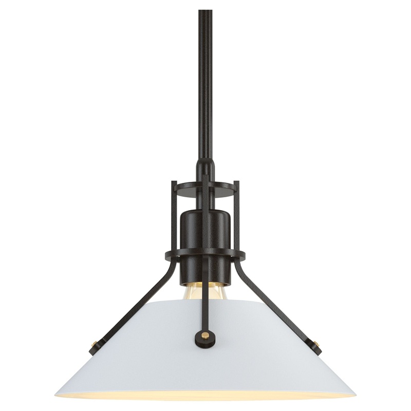 Henry Mini Pendant Oil Rubbed Bronze White