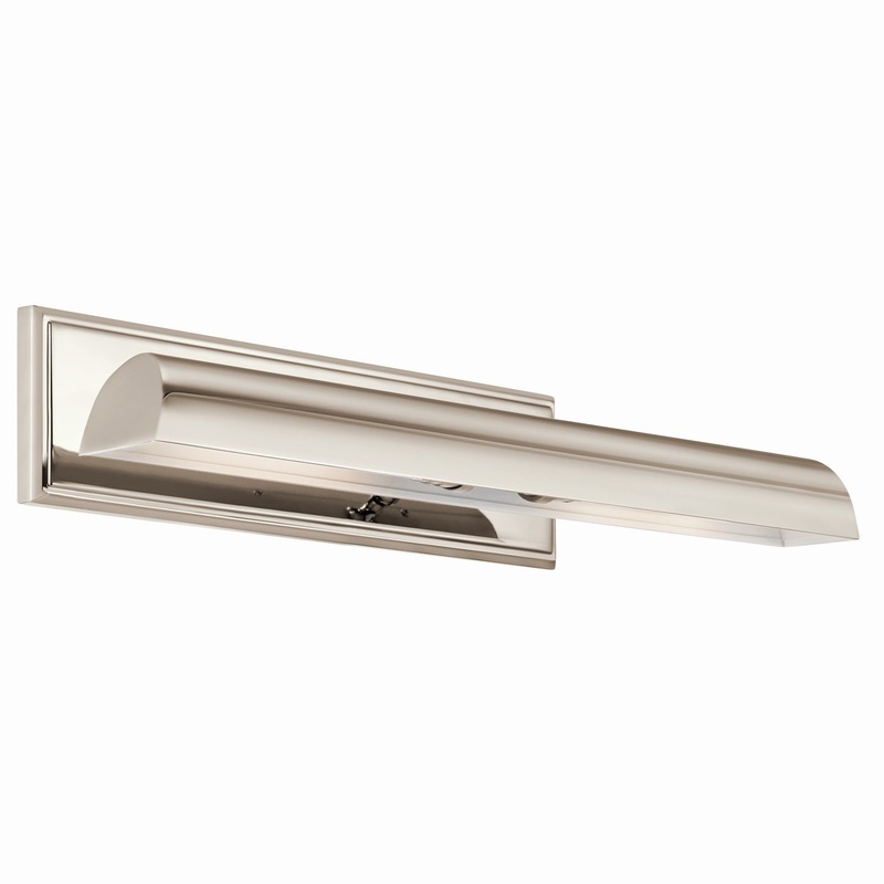 LED Picture Light from the Carston Collection in Polished Nickel Finish by Kichler