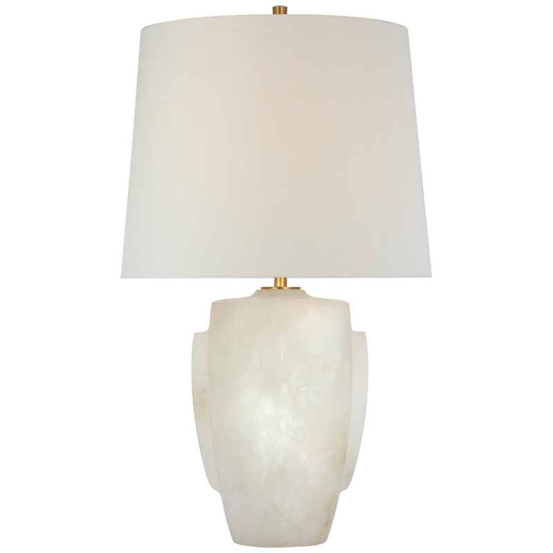 LED Table Lamp from the Anfai Collection in Alabaster Finish by Visual Comfort Signature