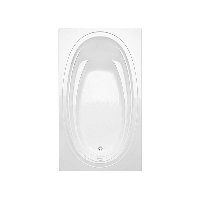MAAX 106457-R-000-001 Panaro 6042 Acrylic Drop-in Right-Hand Drain Bathtub in White