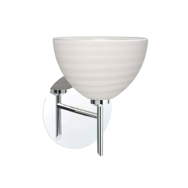 One Light Wall Sconce from the Brella Collection in Chrome Finish by Besa