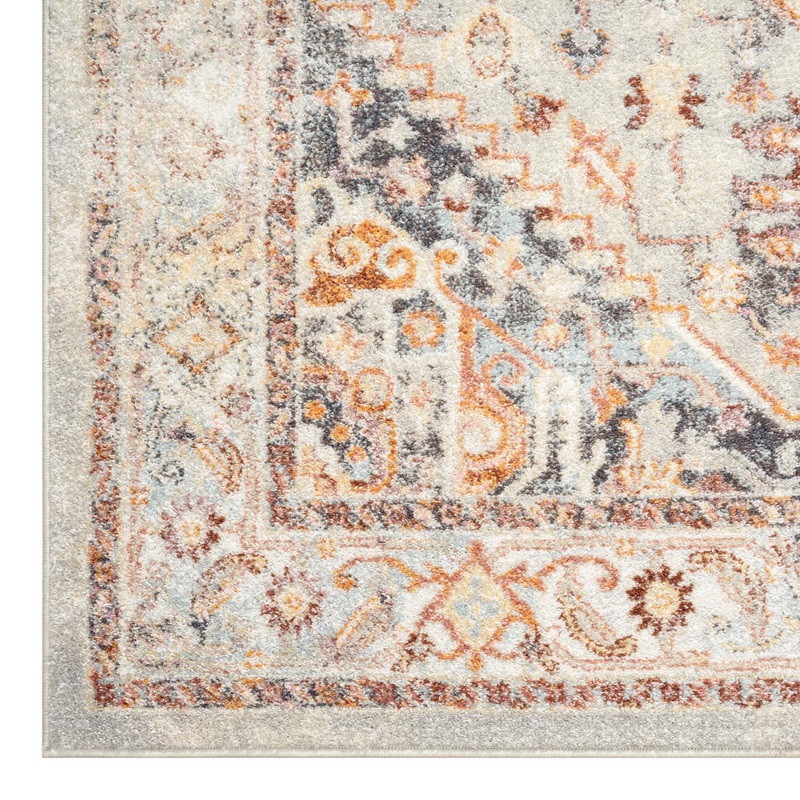 Ornate Persian Vintage Rug – Grey – 80×150