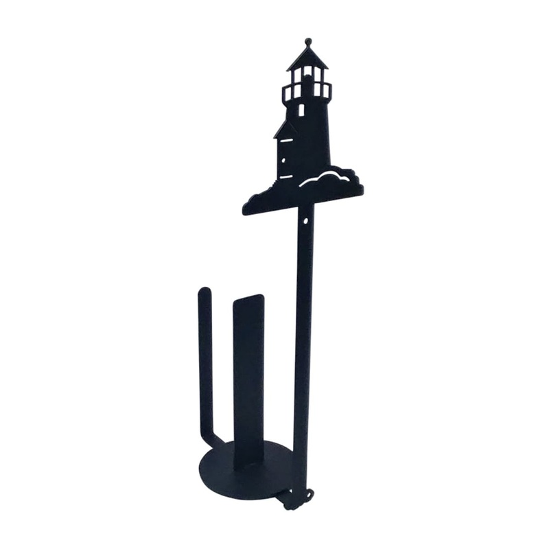 Village Wrought Iron PT-A-10 Lighthouse Paper Towel Holder Holder Vertical Wall Mount