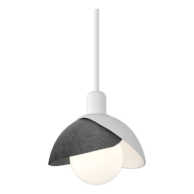 Brooklyn Double Shade Mini Pendant White Ink