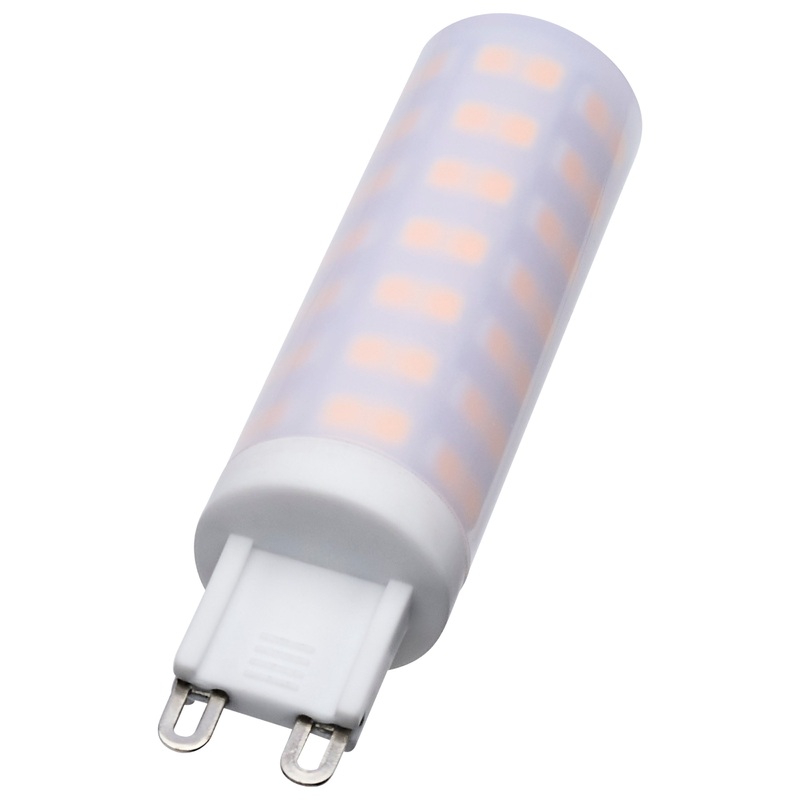 6.5 Watt T6 LED – Frost Finish – G9 Base – 3000K – 120 Volt Light Bulb by Satco