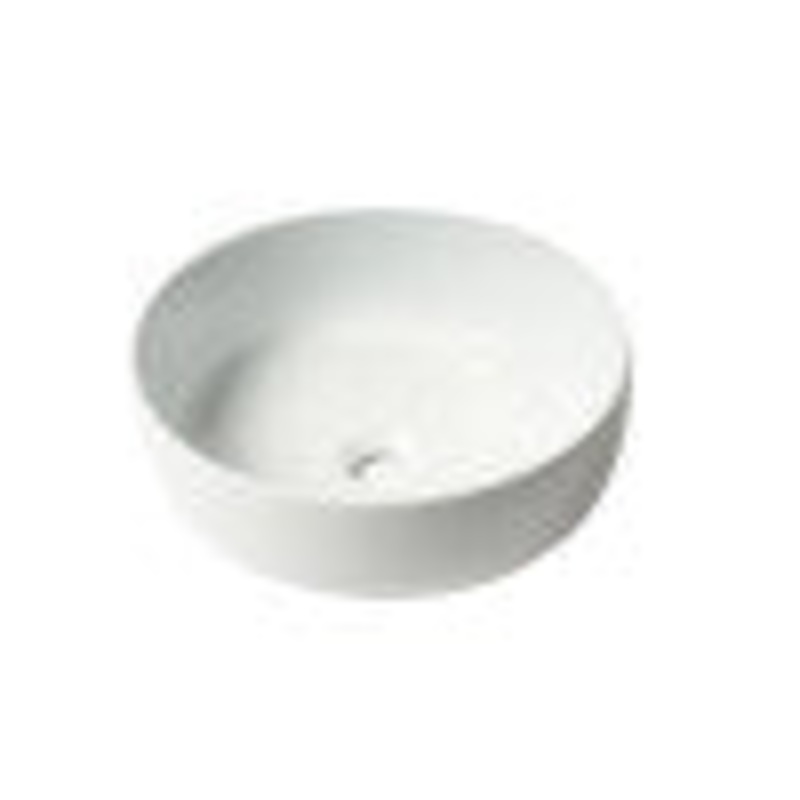ALFI brand ABC907-W White 15″ Round Above Mount Ceramic Sink