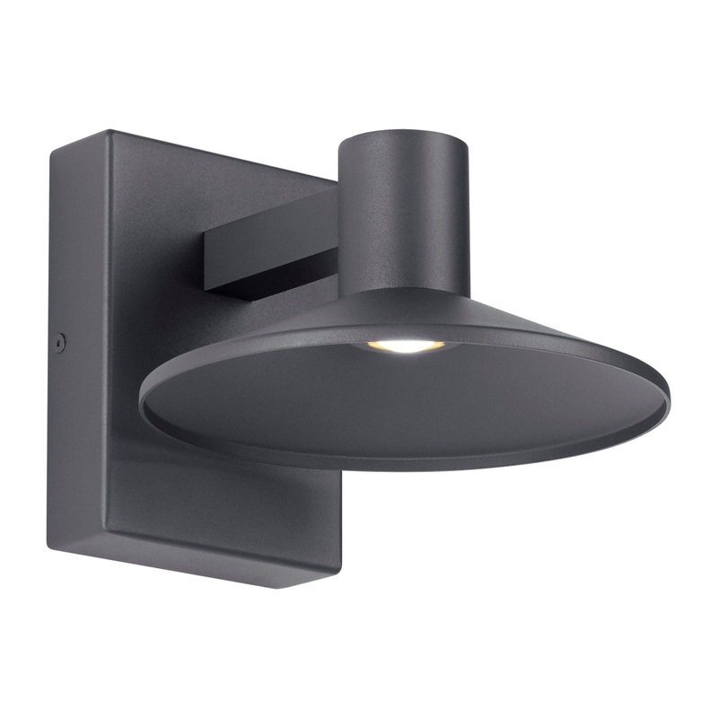 Ash 8 Outdoor Wall Charcoal with Dome Lens 3000K / 8W (Low Output) Button Photocontrol