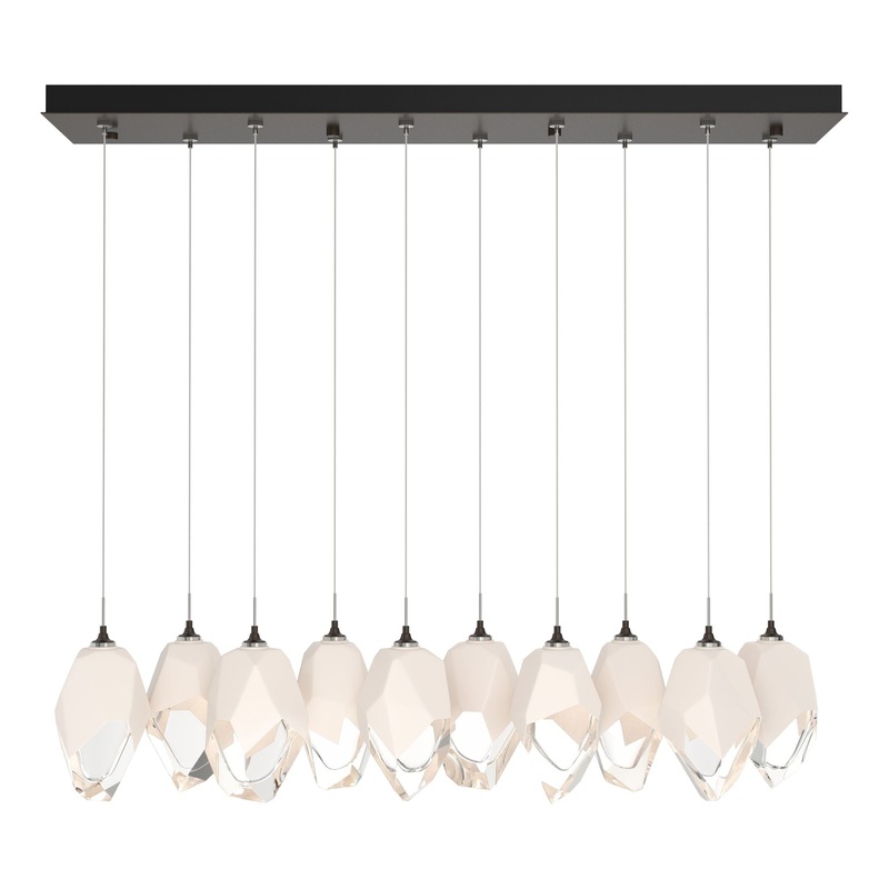 Chrysalis 10-Light Large Crystal Pendant Oil Rubbed Bronze White Crystal (WP)