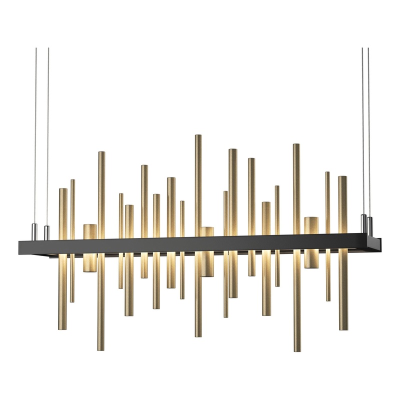 Cityscape LED Pendant Black Soft Gold