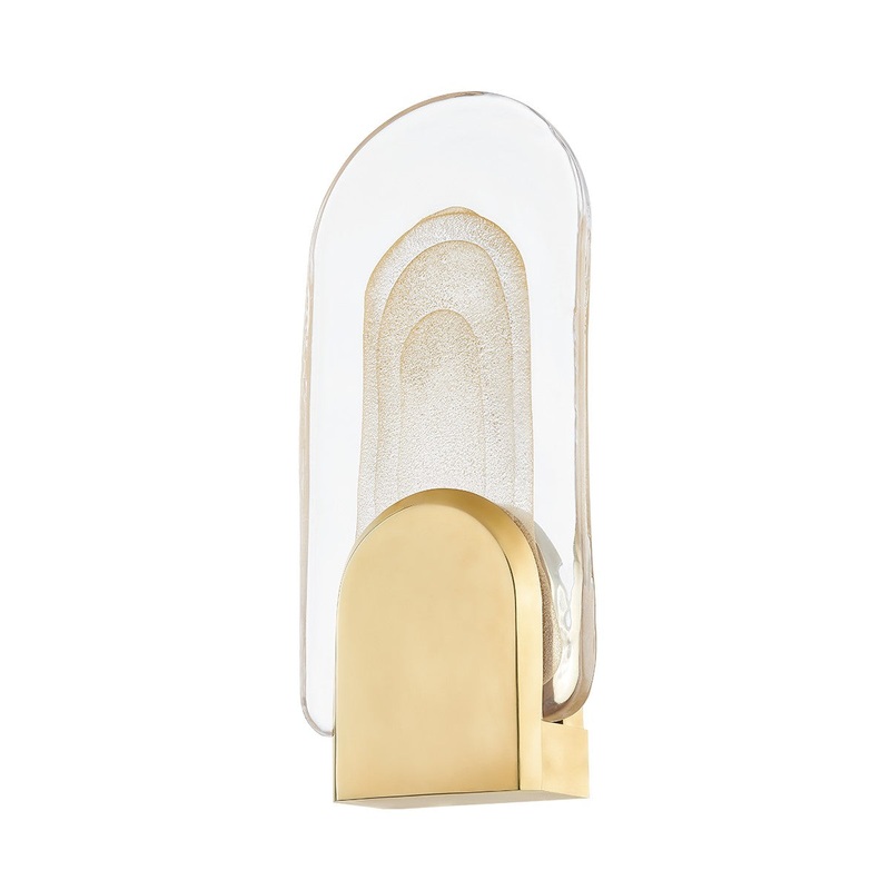 Corbett Lighting 349-01-VB Morganite LED Wall Sconce Vintage Brass