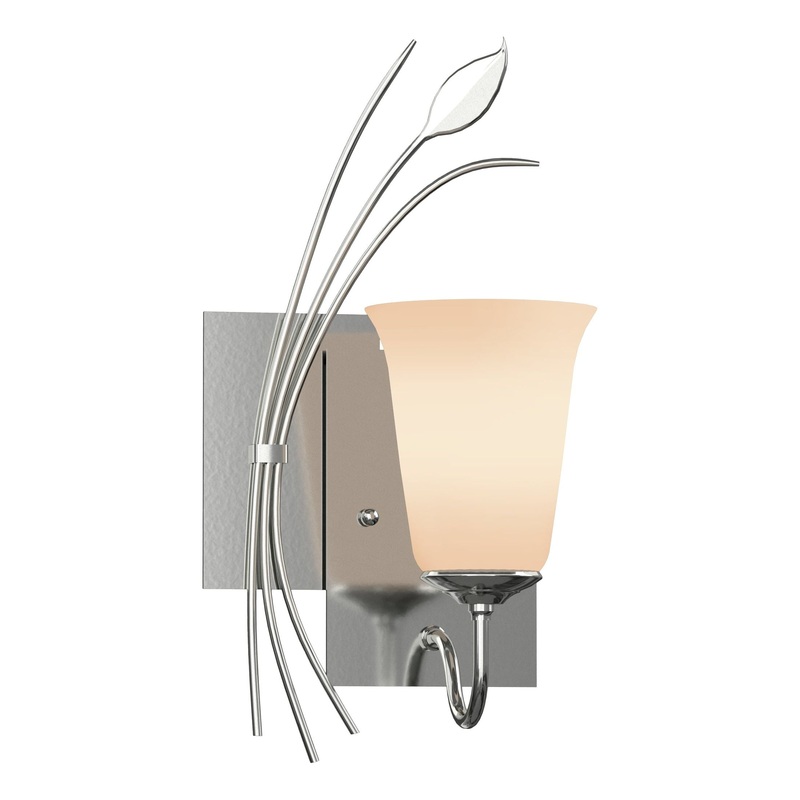 Forged Leaf Sconce Sterling Left