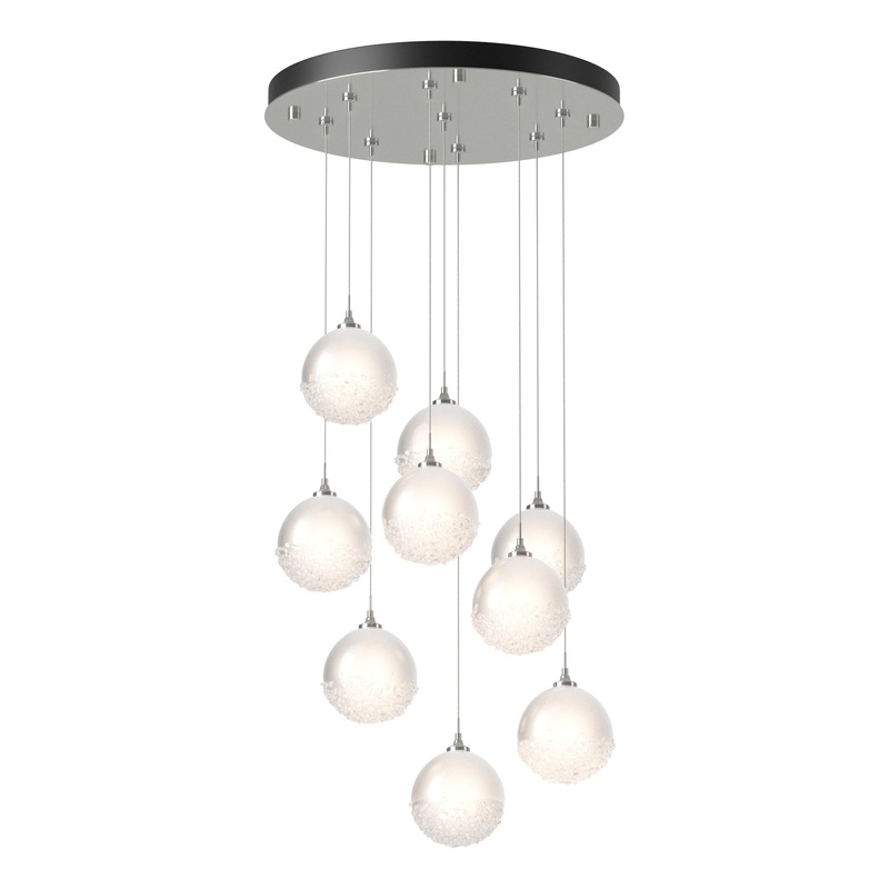 Fritz Globe 9-Light Pendant Sterling