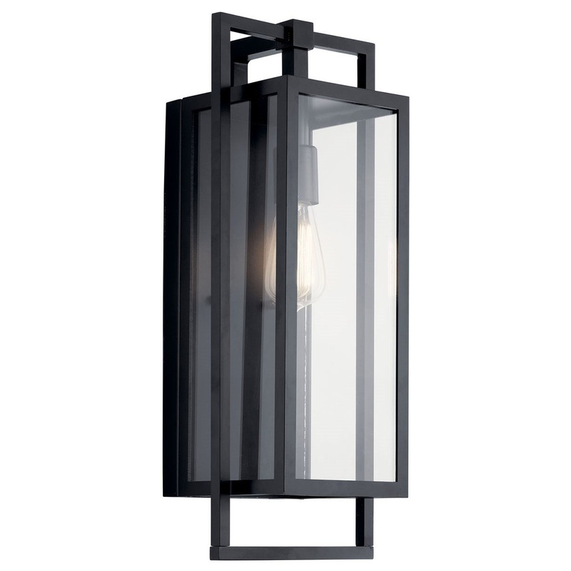 Kichler 59087BK One Light Outdoor Wall Mount, Black