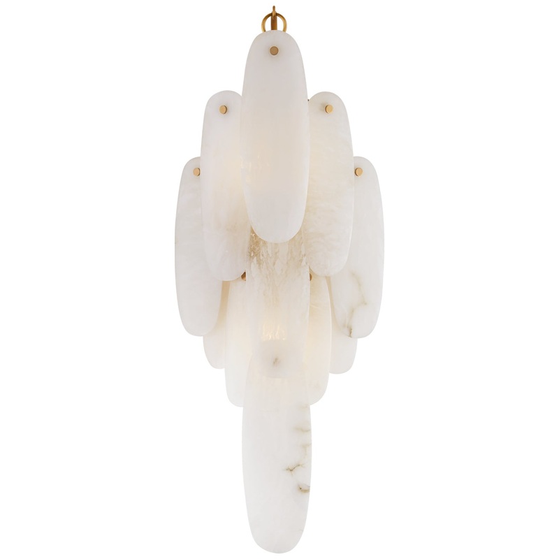 LED Wall Sconce from the Cora Collection in Antique-Burnished Brass Finish by Visual Comfort Signature